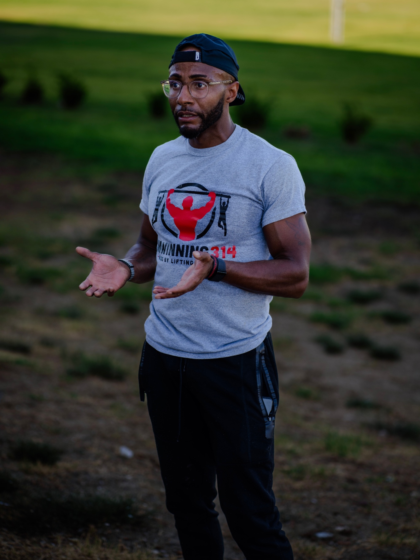James Taylor speaking to the team