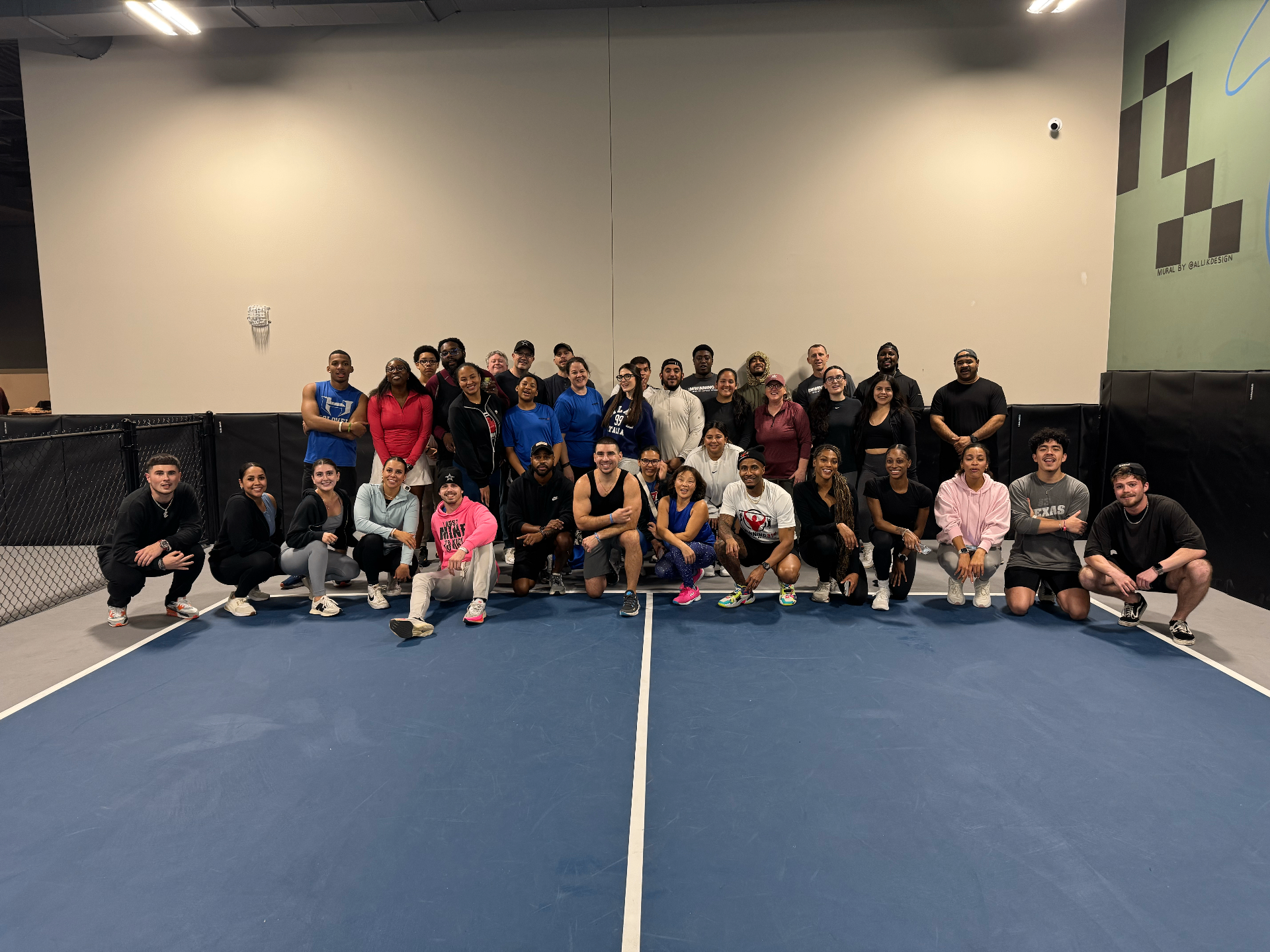 ImWinning314 community gathered on the court for a group photo